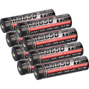 8x Kraftmax 18650 Pro Hochleistungsakku Li-Ion 3,6V...