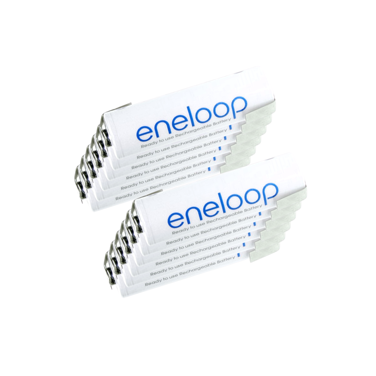 12er Set Panasonic Eneloop AA Mignon Akku 1.2V 2000mAh mit Lötfahne Z-Form