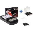 BC-4000 Pro Akku & USB Ladegerät + 4x AAA 930mAh + 4x...