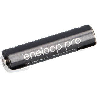 eneloop Pro Mignon Akku U-Lötfahne BK-3HCDE/BF1 Ni-MH 1,2V 2550mAh