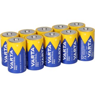 10x Mono D LR20 MN1300 VARTA Alkaline Batterie 4020 Industrial Batter