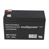 4x Multipower MP1236H 12V 9Ah AGM – passend für D