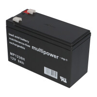 6x Multipower MP1236H 12V 9Ah AGM – passend für B