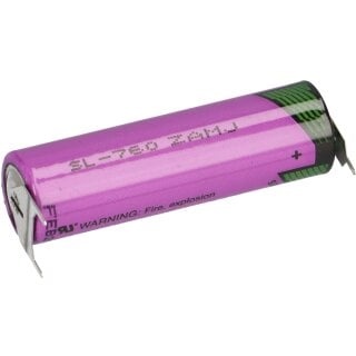 Zelle Print 1/2 Tadiran Lithium 3,6V Batterie SL760/PT AA / 