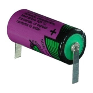 Tadiran Lithium 3,6V Batterie SL 761/T 2/3AA - Zelle, mit Lötfahnen U-Form