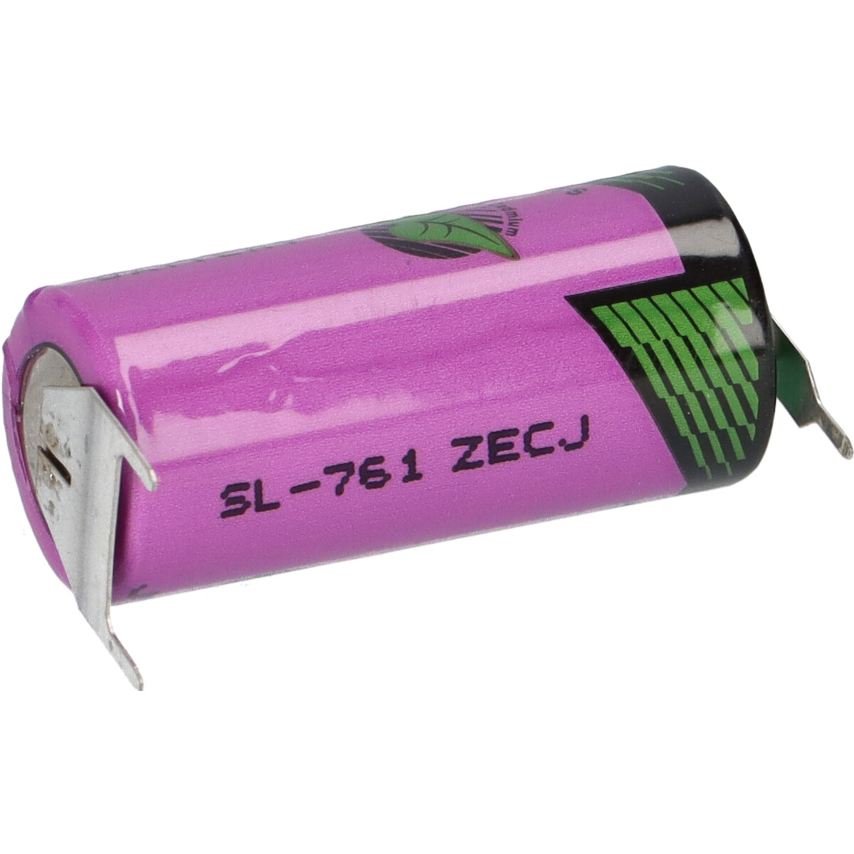 Tadiran SL-761/PT 3,6V 1,5Ah 2/3AA Li-SOCl₂ – 3 Printpins +/--