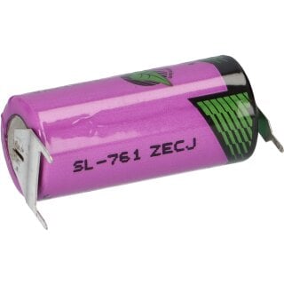 Tadiran Lithium 3,6V Batterie SL 761/PT 2/3AA - Zelle 1/2 pin