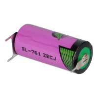 Tadiran SL-761/PT 3,6V 1,5Ah 2/3AA Li-SOCl₂ – 3 Printp