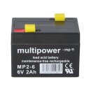 Multipower Blei-Akku MP2-6 Pb 6V / 2Ah