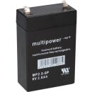 Multipower Blei Akku MP2,8-6P Pb 6V 2,8Ah AGM