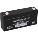 Multipower Blei Akku MP3,3-6 Pb 6V 3,3Ah AGM