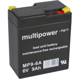 6V 9Ah Akku, AGM Bleiakku, B.B. Battery HR9-6, 151x34x94 (lxbxh