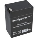 Multipower Blei Akku MP13 6 Pb 6V 13Ah AGM