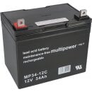 Multipower Blei Akku MP34 12C Pb 12V 34Ah AGM