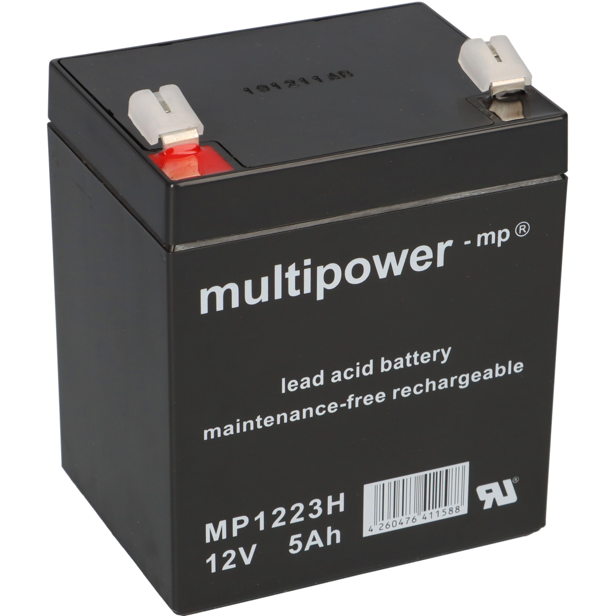 Multipower Blei-Akku MP1223H PB 12V / 5Ah Hochstrom, Faston 6,3