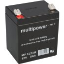 Multipower Blei Akku MP1223H PB 12V 5Ah Hochstrom AGM