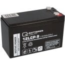 Q-Batteries 12LCP-9 12V 9Ah Blei Akku Zyklentyp AGM Deep Cycle VRLA