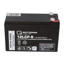 Q-Batteries 12LCP-9 / 12V - 9Ah Blei Akku Zyklentyp AGM - Deep Cycle VRLA