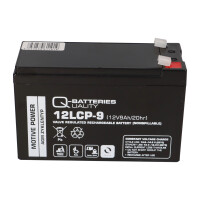 Q-Batteries 12LCP-9 12 V 9 Ah AGM Deep-Cycle-Akku 4