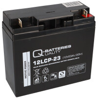 Q-Batteries 12LCP-23 12 V 23 Ah AGM Deep-Cycle-Akku 1