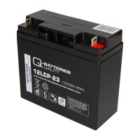 Q-Batteries 12LCP-23 12 V 23 Ah AGM Deep-Cycle-Akku 6