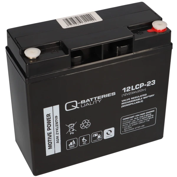 Q-Batteries 12LCP-23 12V 23Ah Blei Akku gallery