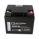 Q-Batteries 12LCP-50 / 12V - 50Ah Blei Akku Zyklentyp AGM - Deep Cycle VRLA