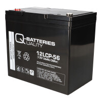 Q-Batteries 12LCP-56 12 V 56 Ah AGM Deep-Cycle-Akku 7