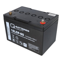 Q-Batteries 12LCP-60 12 V 63 Ah AGM Deep-Cycle-Akku 6
