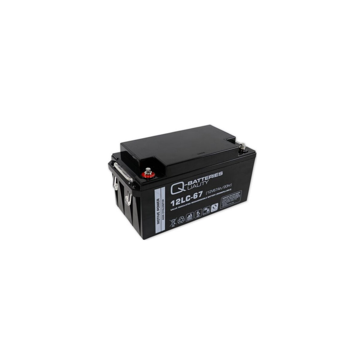 Q-Batteries 12LC-67 12 V 67 Ah AGM Deep-Cycle-Akku