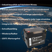 Q-Batteries 12LC-75 / 12V - 77Ah Blei Akku Zyklentyp AGM - D