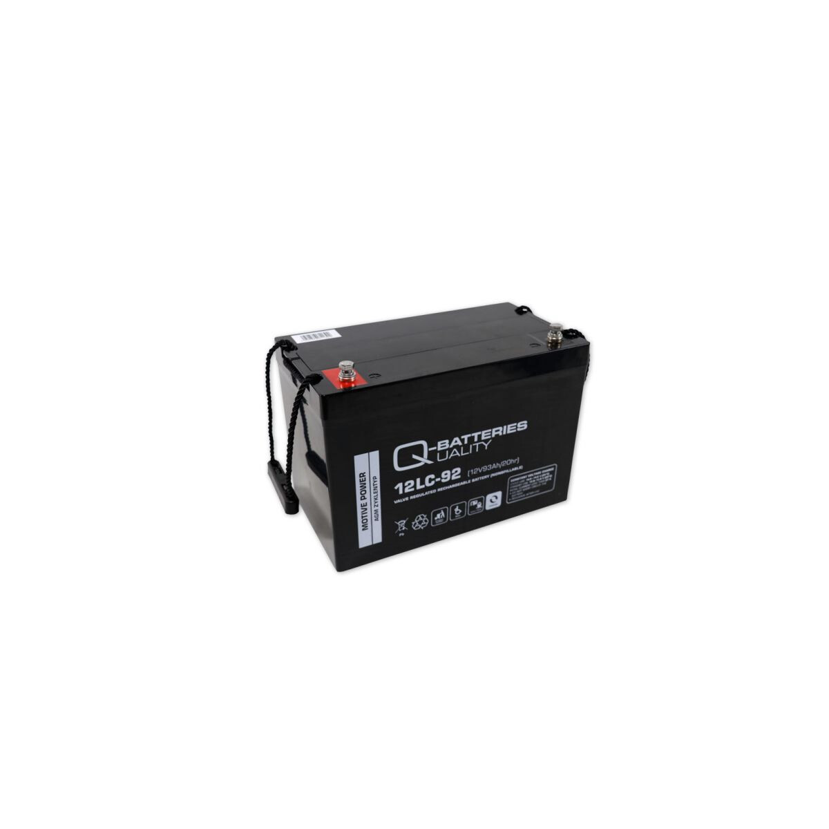 Q-Batteries 12LC-92 12 V 93 Ah AGM Deep-Cycle-Akku