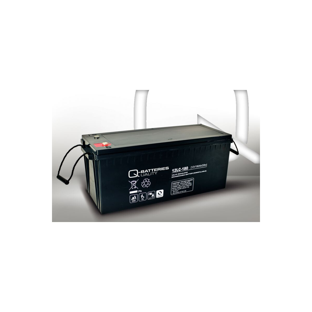 Q-Batteries 12LC-180 12 V 193 Ah AGM Deep-Cycle-Akku