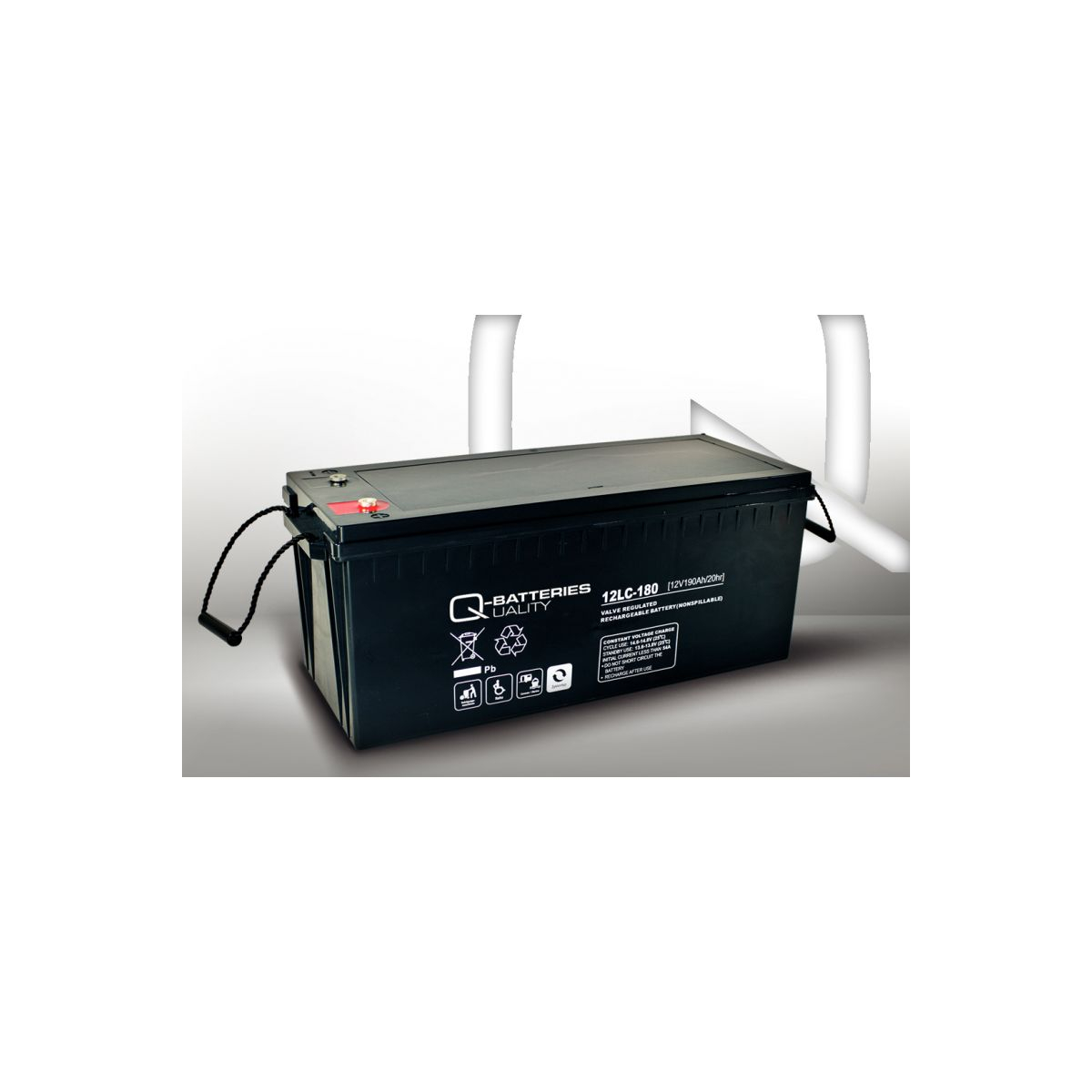 Q-Batteries 12LC-180 / 12V - 193Ah Blei Akku Zyklentyp AGM - Deep Cycle VRLA