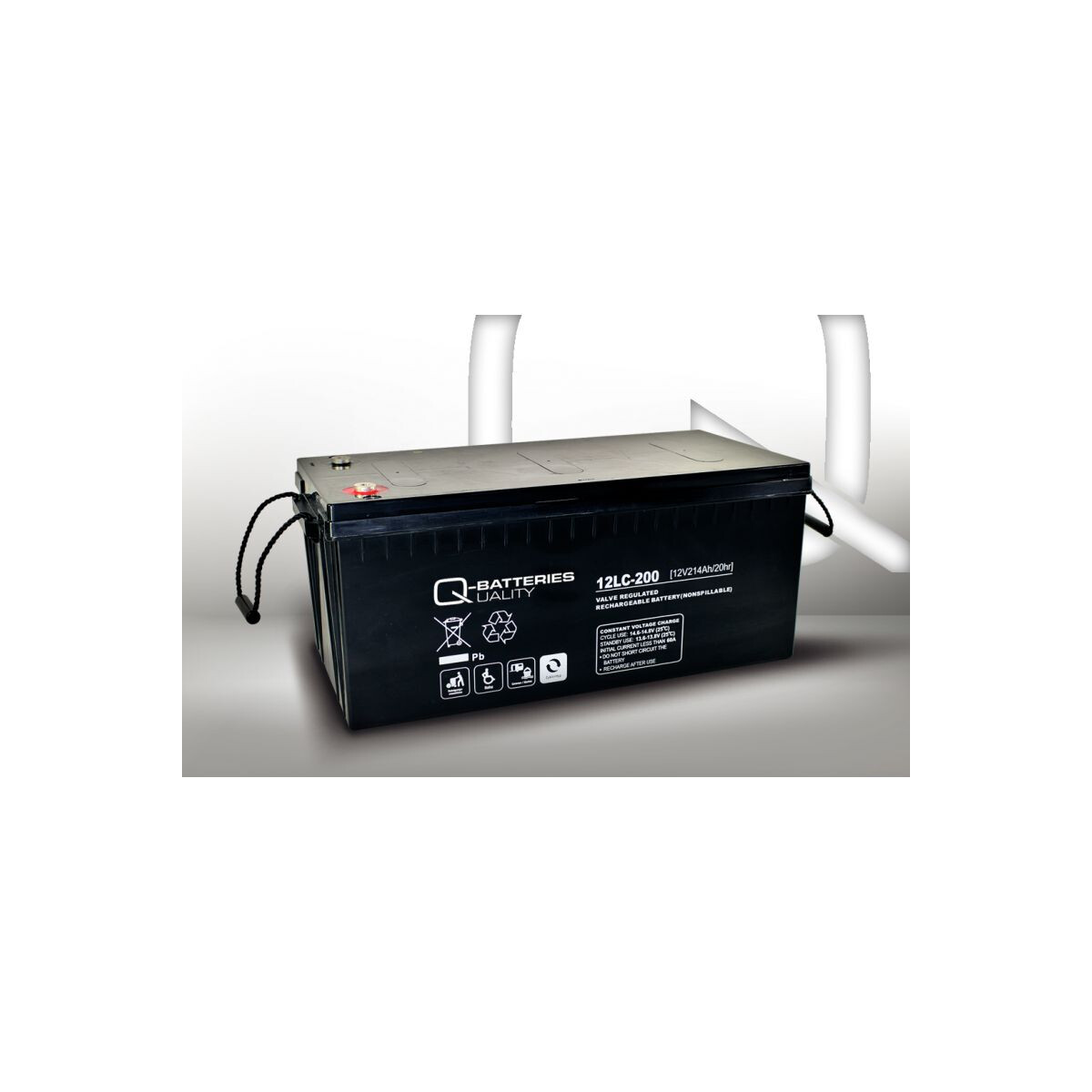 Q-Batteries 12LC-200 12 V 214 Ah AGM Deep-Cycle-Akku