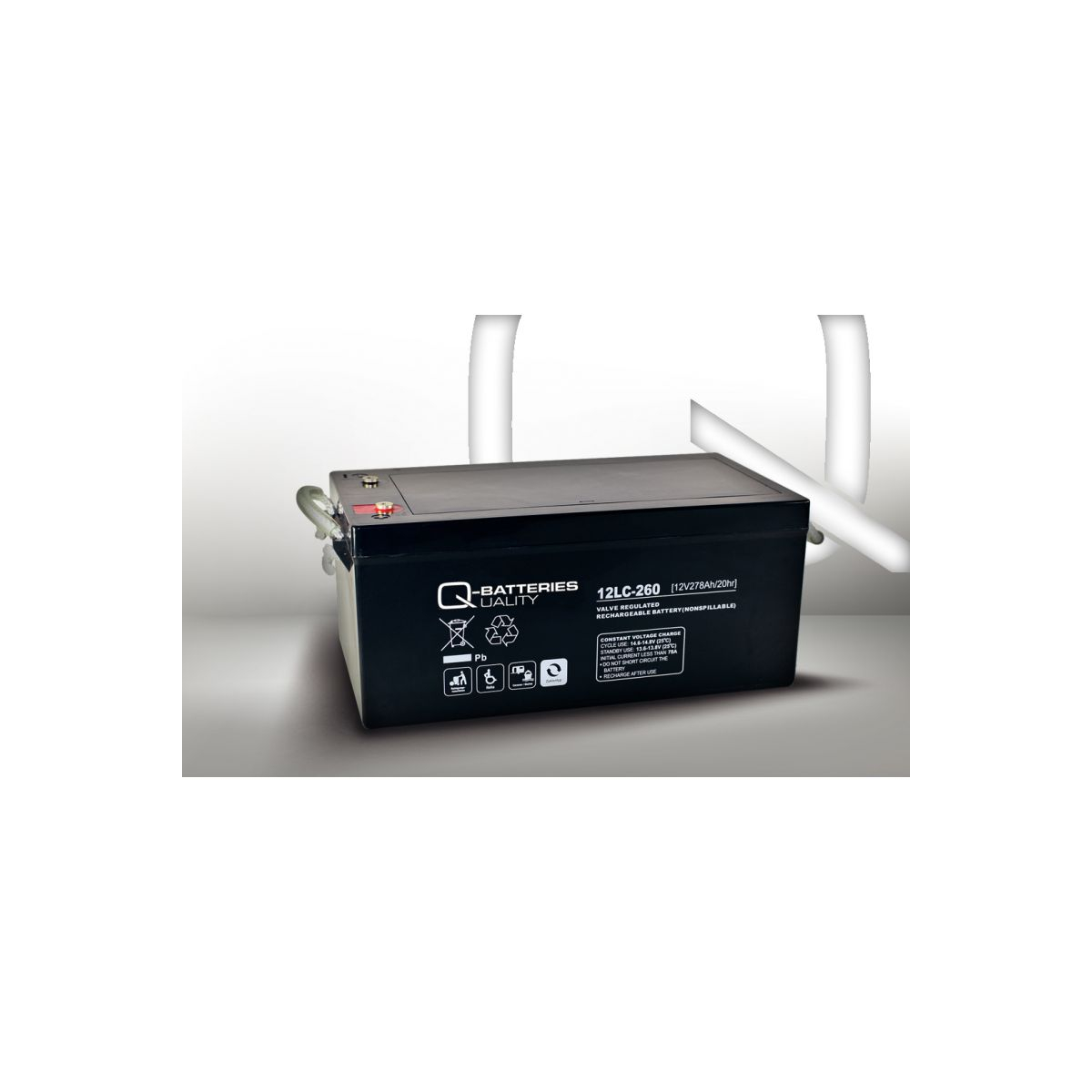 Q-Batteries 12LC-260 12V 278Ah Blei Akku Zyklentyp AGM - Deep Cycle VRLA