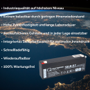 Q-Batteries 12LS-2.1 12V 2,1Ah Blei-Vlies Akku / AGM VRLA VRLA mit VdS