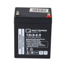 Q-Batteries 12LS-2.9 12V 2,9Ah Blei-Vlies Akku / AGM VRLA