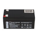 Q-Batteries 12LS-3.4 12V 3,4Ah Blei-Vlies Akku / AGM VRLA mit VdS