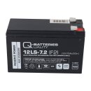 Q-Batteries 12LS-7.2 F2 12V 7,2Ah Blei-Vlies-Akku / AGM VRLA mit VdS