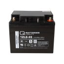 Q-Batteries 12LS-45 12V 45Ah Blei-Vlies-Akku / AGM VRLA mit VdS