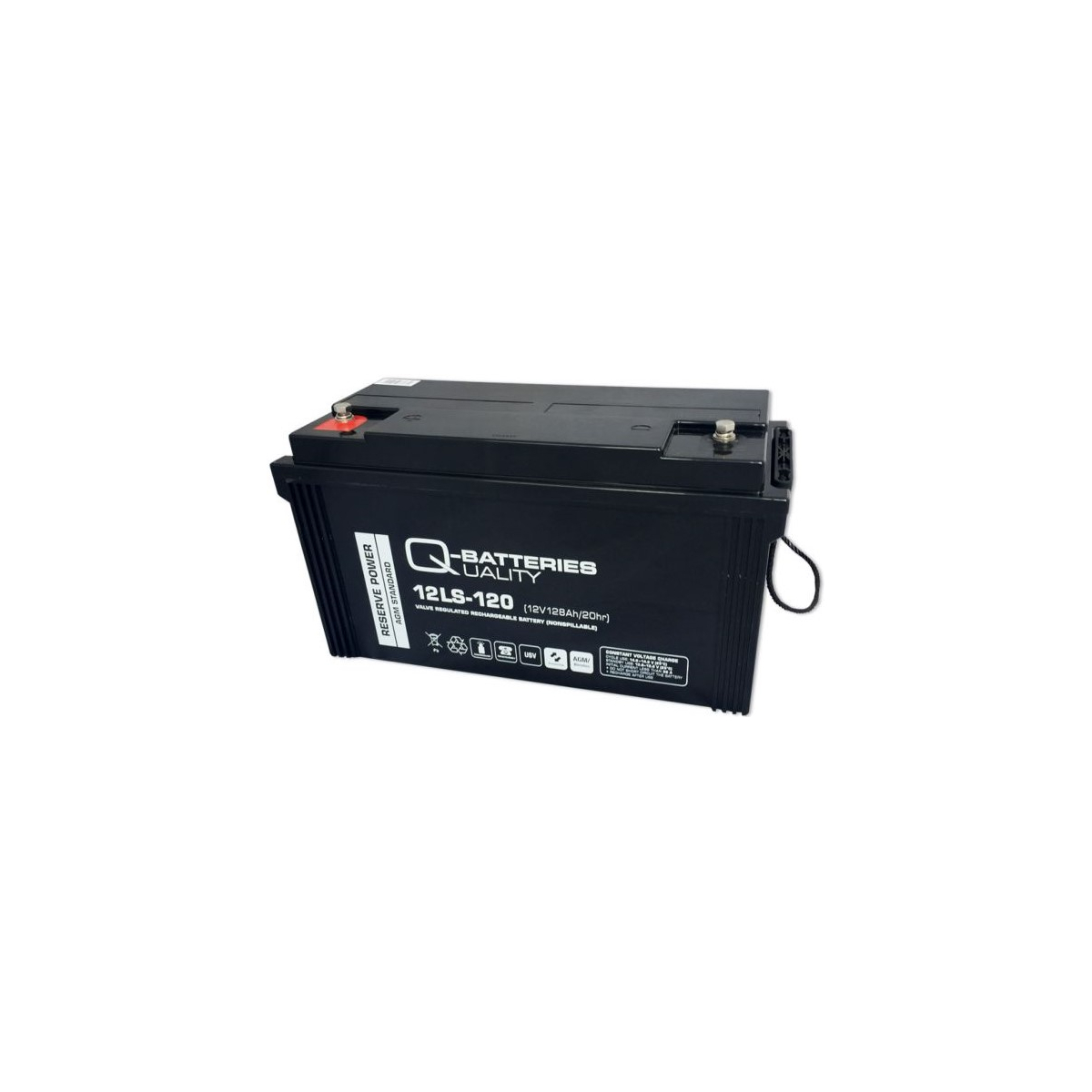 Q-Batteries 12LS-120 / 12V - 128Ah Blei Akku Standard-Typ AGM 10 Jahres Typ