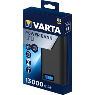 Varta LCD Powerbank 13000 mAh + Micro USB Kabel