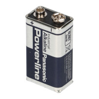 12x Panasonic Powerline 6LR61 9V Block Batterie - passend f&