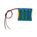 Akkupack 4,8V 800mAh Reihe F41NICD800 AA 20cm Kabel