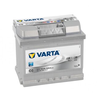 Varta SILVER Dynamic 552 401 052 3162 C6 12Volt 52Ah 520A/EN Starterbatterie