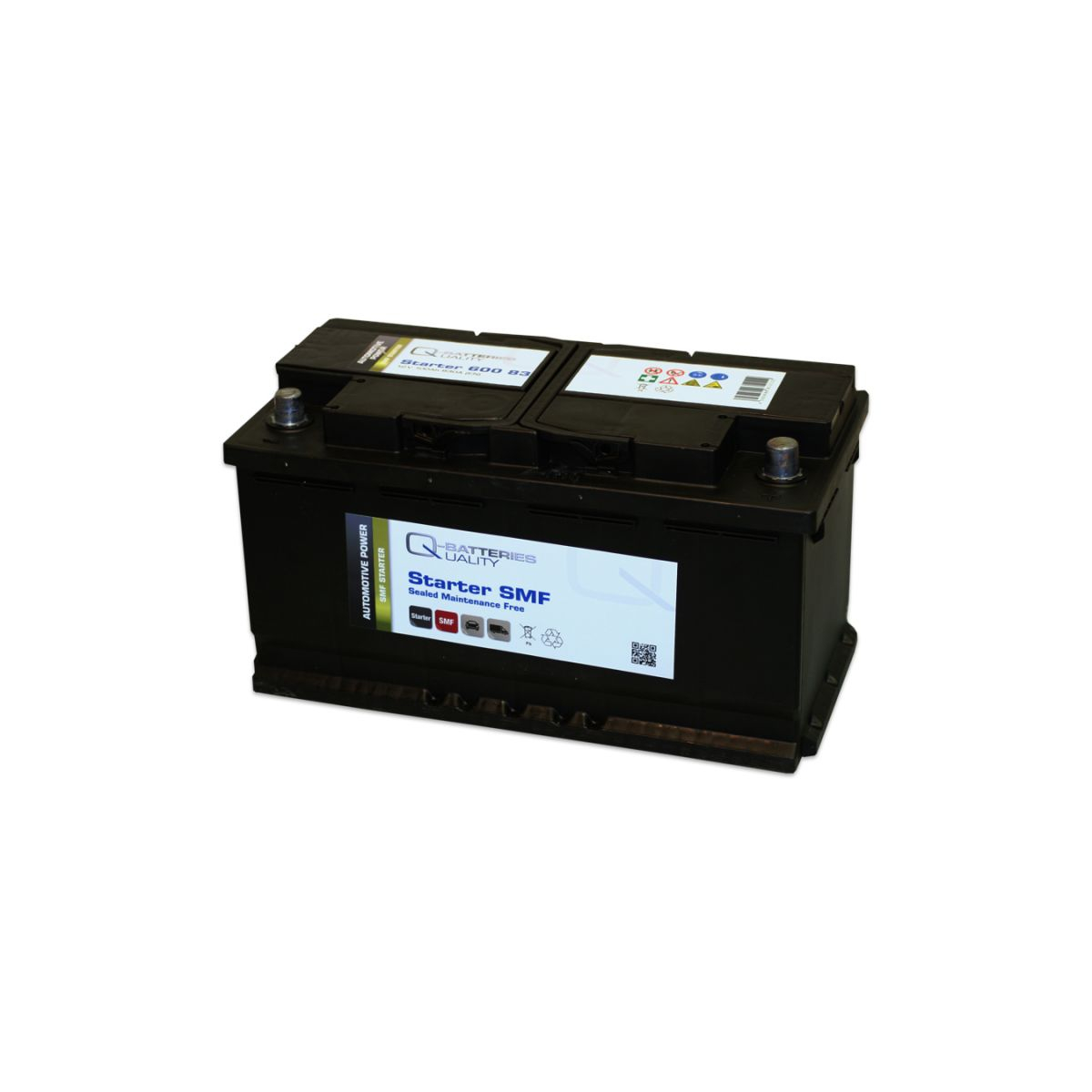 Q-Batteries Starterbatterie 600 83 Q100 12V 100Ah 830A, wartungsfrei