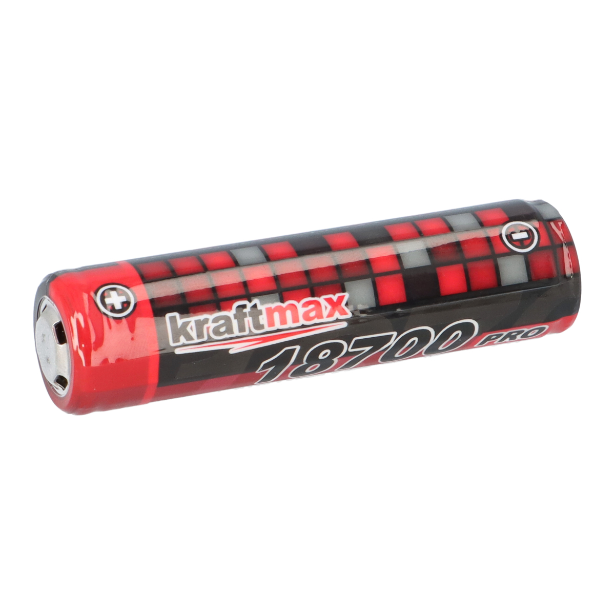 Kraftmax 18700 Pro Akku mit PCB Schutzschaltung - speziell für LED Taschenlampen 3,7V 9,62 Wh