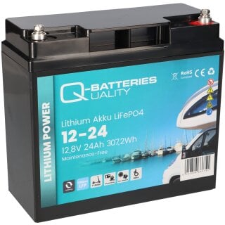 Q-Batteries Lithium Akku 12-8 12,8V 8Ah 102,4Wh LiFePO4 Batterie online  bestellen