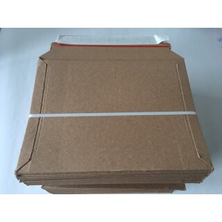 100x Premium Verpackung / Versandtaschen "Frustfreie Versandtasche" aus Pappkarton DIN A5 - 23,5 x 18 cm